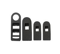 Pour Buick Pour Lacrosse 2009-2012 4 Pièces Style De Voiture ABS Fibre Carbone Accoudoir Porte Lève-vitre Interrupteur Garniture Couverture Intérieur Automobile(Windowl ift)