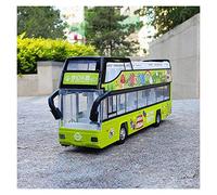pour Bus Touristique À Deux Étages Alliage Voiture Modèle Simulation Bus À Toit Ouvert Bus Jouet pour Enfants Cadeau(2)