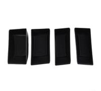 Pour BYD ATTO 3 2025+ Boîte de rangement de porte de voiture Poignée de porte intérieure Organisateur Accessoires 4 pièces Noir ABS