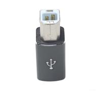 pour câble Adaptateur USB C pour vers pour midi Argenté pour | Alliage d'aluminium pour robuste, résistance à l'usure, finition pour premium, longue durée de vie(Black)