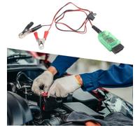 Pour câble d'alimentation ECU 12 V pour pince crocodile pour câble | Deux options d'alimentation, 12 V pour batterie ou démarreur, protège les données de l'ordinateur, processus de remplacement