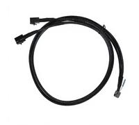 pour Câble MCIO 8i vers 2 SFF 8643, PCIe 5.0 pour Centre de Données Serveur 31,5 Pouces, pour MCIO X8 vers Mini SAS HD SFF 8643 Cordon Compatible avec SCSI SAS