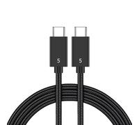 Pour câble Thunderbolt5 80 Gbit/s avec double prise en charge 8K6K, idéal pour le streaming vidéo 16K, nylon robuste pour une utilisation durable (200 cm)