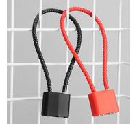 pour cadenas Câble Souple 38cm Résistant Rouille pour cadenas | Âme laiton renforcé, gainage plastique souple, résistant rouille, 3 clés incluses, usage intérieur extérieur(Black2)