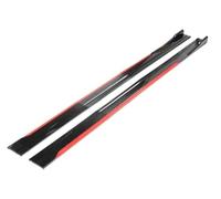 pour Cadillac Jupe Latérale Voiture 8 Pièces Extension 2 M/22 M Plaque Caisse Séparateur Lèvre Marchepied Pare-Chocs Jupe Latérale Diffuseur(Reddish Black-2.18m)