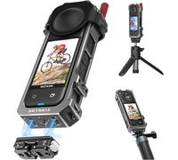 Pour cage Insta360 X4, cadre utilitaire en aluminium pour Insta360 X4, support de base de caméra à dégagement rapide avec filetage 6,35 mm, étui de protection avec couvercle d'objectif en