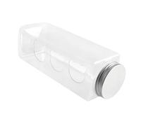 Pour cailles et poulets : distributeur de en bouteille transparente avec quatre ouvertures décoratives pour nourrir les ours, structure qui ne salit pas | Alimentation en cage intérieure P