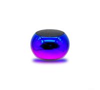 Pour caisson de basses M3 portable T-ws Series petit haut-parleur sans fil en acier avec aigus clairs et basses graves pour fitness, pelouse, bureau, utilisation de bureau, bleu violet (bleu et violet