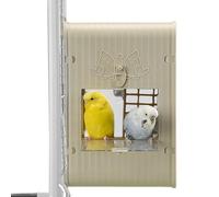 Pour calopsittes 17,5 x 18 x 26 cm | Abri visuel spacieux pour perroquets, intégré pour la conservation de la nature, lieu d'alimentation des passages, décoration