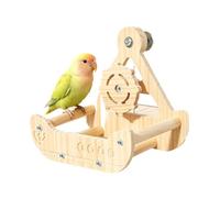 pour Calopsittes,Perchoir Naturel en Bois Bateau Pirate, pour Cage à Oiseaux | Adapté Aux Canaris Nidification Litière Animaux Maison Intérieur Extérieur Volière Jardin