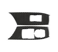 Pour Camaro 2017 - 2022 Autocollant Décoratif Couverture Cadre Décoratif Panneau Commande Levage Fenêtre Voiture Fiber Carbone Interior Garniture Cadre(Black carbon fiber)
