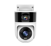 pour caméra Sécurité WiFi Double Lentille pour tuya Audio pour | Double lentille, pour vue simultanÃ©e haut/bas, zÃ©ro pour angle mort, surveillance complÃ¨te, idÃ©al maison