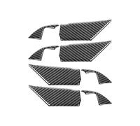 pour Camry 2018 2019 2020 Accessoires Fibre de Carbone Porte IntéRieure Bol PoignéE Panneau Couverture Garniture DéCalcomanies Autocollant