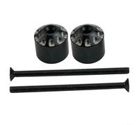 Pour Can-am Ryker 600 900 Antivibration Poids d'extrémité de guidon en acier inoxydable gravé Noir Argent À partir de 2019 à 2023+ Modèle 0634-0561 Paire