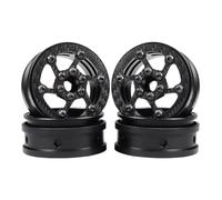 pour Capra pour SCX10 Pro pour Wraith pour TRX4 Gmade R1 pour Élément pour Enduro DIY 1/10 4 Pièces RC Chenille 2.2 Fibre De Carbone Aluminium Beadlock Jantes Pièces