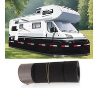 Pour caravanes - Installation facile pour mobile home de 81 cm de haut avec treillis en acier inoxydable - Kit de jupe de camping d'hiver pour camping-cars et terrasses - Longueur de 15 m (4