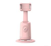 Pour cardan intelligent de suivi automatique du visage à 360 degrés avec reconnaissance AI, aucune application requise, angle réglable anti-secousses pour enregistrement vidéo sur smartphone
