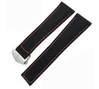 Pour Carrera Aquaracer 20 mm 22 mm Bracelets Bracelets en toile en nylon STRAPE PLACE BOUCLE BOUCLE NOIR (COULEUR: Black Blue Silver, Taille: 22 mm)