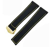 Pour Carrera Aquaracer 20 mm 22 mm Bracelets Bracelets en toile en nylon STRAPE PLACE BOUCLE BOUCLE NOIR (COULEUR: Black Blue Silver, Taille: 22 mm)