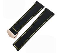Pour Carrera Aquaracer 20 mm 22 mm Bracelets Bracelets en toile en nylon STRAPE PLACE BOUCLE BOUCLE NOIR (COULEUR: Black Blue Silver, Taille: 22 mm)