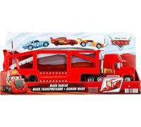 pour Cars : Grand Camion Mack 33 cm avec Rampe - vehicule Transporteur 12 Voitures (Non incluses) - pour Cars Collection - Set Jouet + Carte Tigre