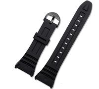 Pour Casio 3239 W-96H-1A 2A 9A bracelet en silicone spécial accessoires de chaîne de montre électronique noir