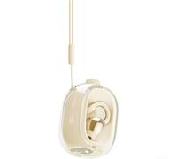 pour casque Clip-On Léger pour Sommeil et Confort pour casque(Beige B) | Design conduction osseuse, oreilles dégagées, conscience environnementale, sécurité accrue
