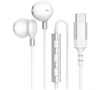 Pour casque semi-intra-auriculaire Type-C 14,2 mm basses profondes pour | Microphone haute sensibilité intégré, contrôle à trois boutons, gestion facile des appels, lecture de musique