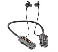 pour casque Sport IP55 Étanche, Basses Puissantes, Mode Jeu 0.05s(Black) | Pour les appels professionnels, réduction pour bruit , parfait pour télétravail, haute sensibilité, compatible tous