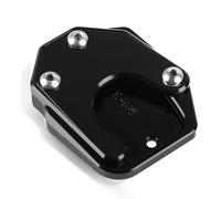 Pour CB400 2008-2012 Moto Pied Support Latéral Pad Plaque Pied Stand Extension Pad CNC Support Plaque Agrandisseur Pad(Noir)