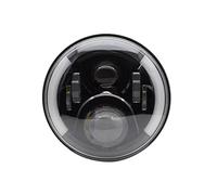 Pour CB400 CB500 CB1300 Pour Hornet 250 600 900 Pour VTEC VTR250 Phare LED Rond De 7 Pouces Avec Yeux D'angle DRL Halo 7" Phare Avant Moto(1*Black White Halo A)