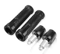 Pour CB500 CB500F CB500X CB 500F 500X 1993-2003 2002 2001 Moto Guidon Poignées Antidérapant Poignée Bar Cap Ends Plug CNC Aluminium Accessoires guidon(Noir)