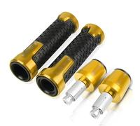 Pour CB500 CB500F CB500X CB 500F 500X 1993-2003 2002 2001 Moto Guidon Poignées Antidérapant Poignée Bar Cap Ends Plug CNC Aluminium Accessoires guidon(Or)