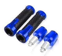 Pour CB500 CB500F CB500X CB 500F 500X 1993-2003 2002 2001 Moto Guidon Poignées Antidérapant Poignée Bar Cap Ends Plug CNC Aluminium Accessoires guidon(Bleu)