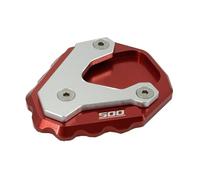 Pour CB500X 2019 2020 2021 Pour CB 500X Pour CB500 X Béquille De Moto Pied Latérale Extension Plaque Support Agrandir Agrandisseur Pad(Red2)
