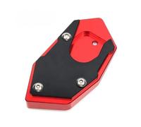 Pour CB500X Pour CB500F Pour CB 500X Pour CB 500F Pour CB500 XF Moto CNC Béquille Pied Support Latéral Rallonge Agrandisseur Pad(Red)