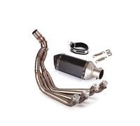 Pour CB650F CB650R CBR650 CBR650F 2014-2022 51mm Système D'échappement Silencieux Queue Pointe Avant Lien Tube Acier Inoxydable Sans Lacet(6)