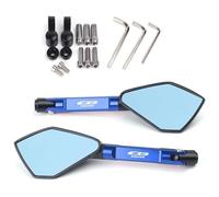 Pour CB650R CB650 R Rétroviseurs De Moto Universels CNC, Rétroviseur Latéral Bleu Anti-éblouissement Moto Latéraux Rétroviseur(2)
