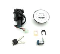 Pour CBR250R 250 500 CB500 2011-2014 FMX65 2005-2006 Interrupteur Allumage Moto Bouchon Carburant Clé Verrouillage Siège(ENSEMBLE COMPLET)
