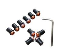 Pour CBR600 CBR929 CBR1000 VFR800 NC750 NC700 10pcs Kit De Vis Pour Écran De Pare-brise En Aluminium Pour M5 Motocyclette Kit de boulons