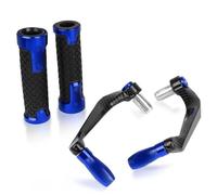 Pour CBR600 F2 F3 F4 F4i CBR600F 1991-2013 moto CNC poignées de guidon garde embrayage leviers frein poignée barre levier protecteur 7/8 "22mm(Bleu)