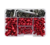 Pour CBR600RR CBR1000RR CBR300R CBR500R CBR1000F 155pcs Kit De Boulons De Carénage De Pare-brise Universel Pour Moto Kit de boulons