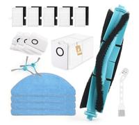 pour Cecotec Conga 7490 Immortal / 8290 Immortal Ultra Power Home Genesis X-Treme Kit D'accessoires Rechange Aspirateur avec 1 Brosses Principale, 4 Vadrouille,2 Brosses Latérales, 5 Filtres, 3 Sacs
