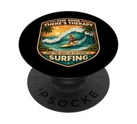 pour Certains Theres Therapy for The Rest There is Surfing Surfer PopSockets PopGrip Adhésif