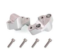 Pour CF 800 MT Poignée Barre Pince Riser Étendre Adaptateur Déplacer Support Moto Guidon Handlebar Riser Mont Pinces(Silver)