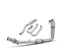 Pour CFMOTO 450MT 450SR 450NK 51mm système d'échappement complet en acier inoxydable tuyau collecteur silencieux à enfiler remplacement échappement moto(TYPE-A)