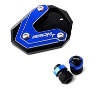 Pour CFMOTO 650MT 650 MT TR-G 650TRG 2021 2022 Motos Béquille Pied Béquille Latérale Agrandisseur Plaque Extension Pad CNC Support Plaque Pneu Valve Caps(2)