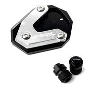 Pour CFMOTO 650MT 650 MT TR-G 650TRG 2021 2022 Motos Béquille Pied Béquille Latérale Agrandisseur Plaque Extension Pad CNC Support Plaque Pneu Valve Caps(6)