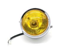 Pour CG125 Pour Café Pour Racer Rétro Moto 12v Près Et Loin Verre Coque Métallique Phare Halogène Lampe Frontale Éclairage Accessoires Phare Avant Moto(B)
