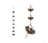 pour chaîne de Pluie en Fer pour robuste 94cm Anti-Rouille (Umbrella Rain Chain)